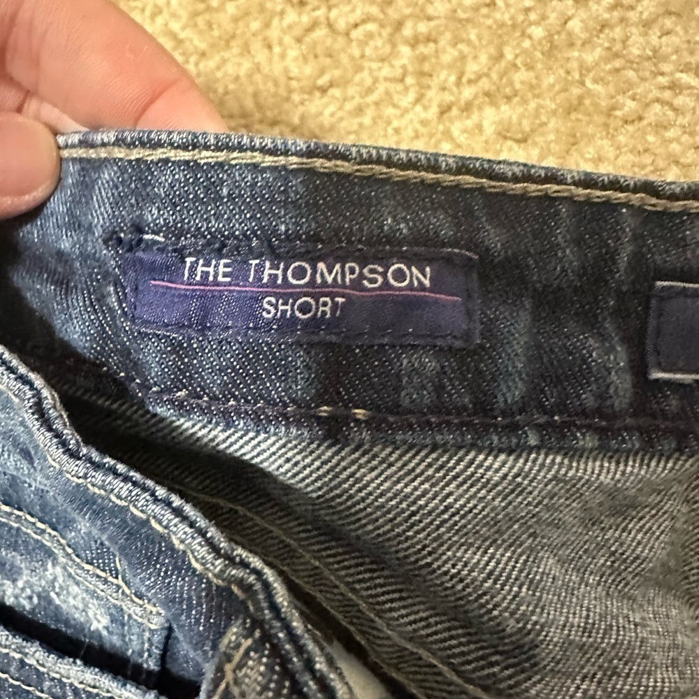 VIGOSS dark blue distressed shorts size 25 - Picture 4 of 5